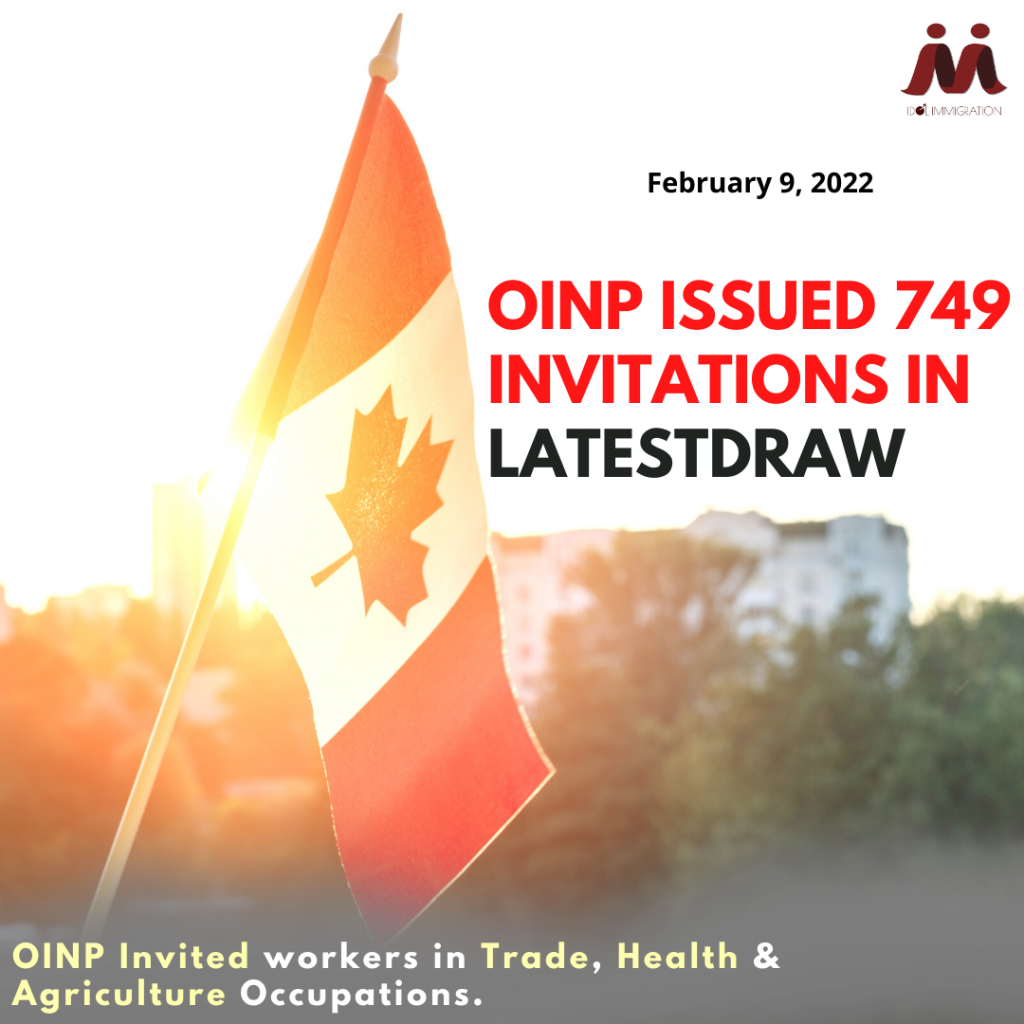 OINP Invited Workers In Trade Health Agriculture Occupations. 2 1024x1024